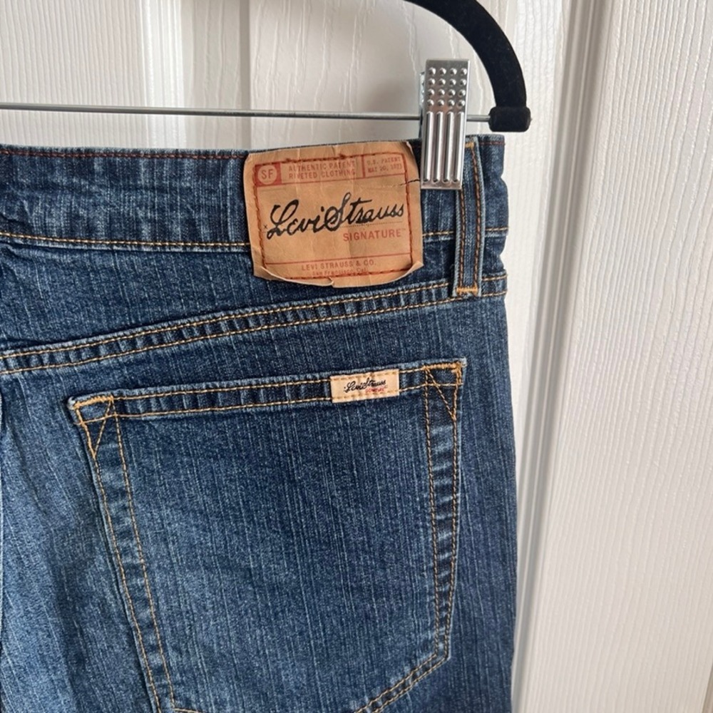 Levi‎ Strauss Signature Stretch Low Rise Bootcut Jeans Juniors Size 11 Long - Picture 7 of 10